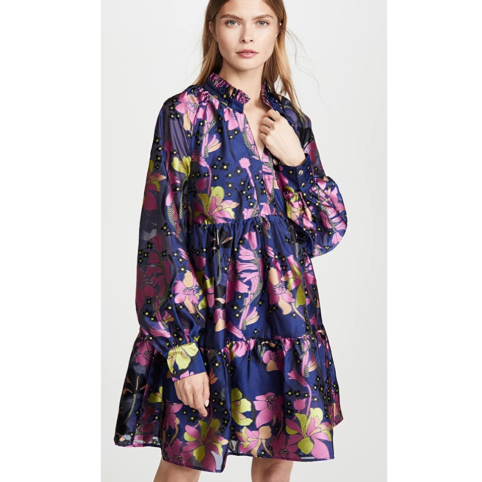 Stine Goya Vibrant Floral Mini Dress